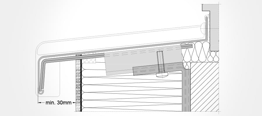 Window sill with fully adjustable holder