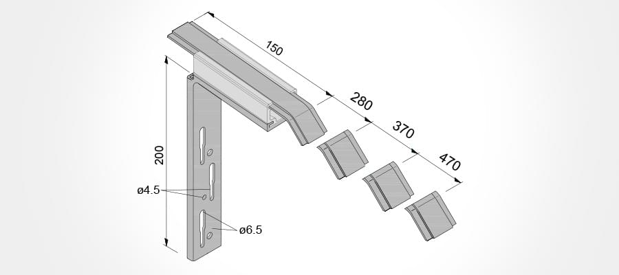 Window sill holder for the Gutmann GS 40