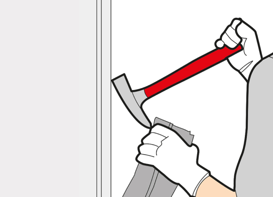 How to remove a patio door