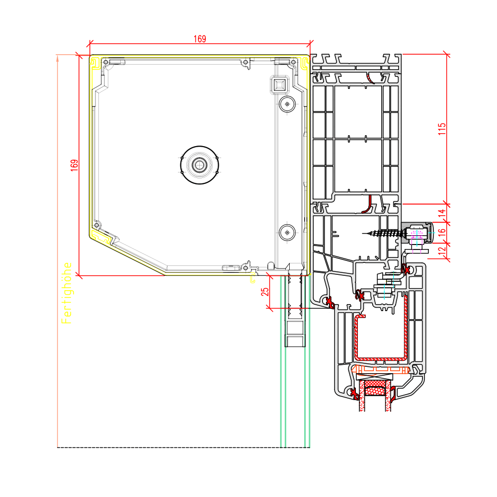 IDEAL 4000 - with a front-mounted roller shutter