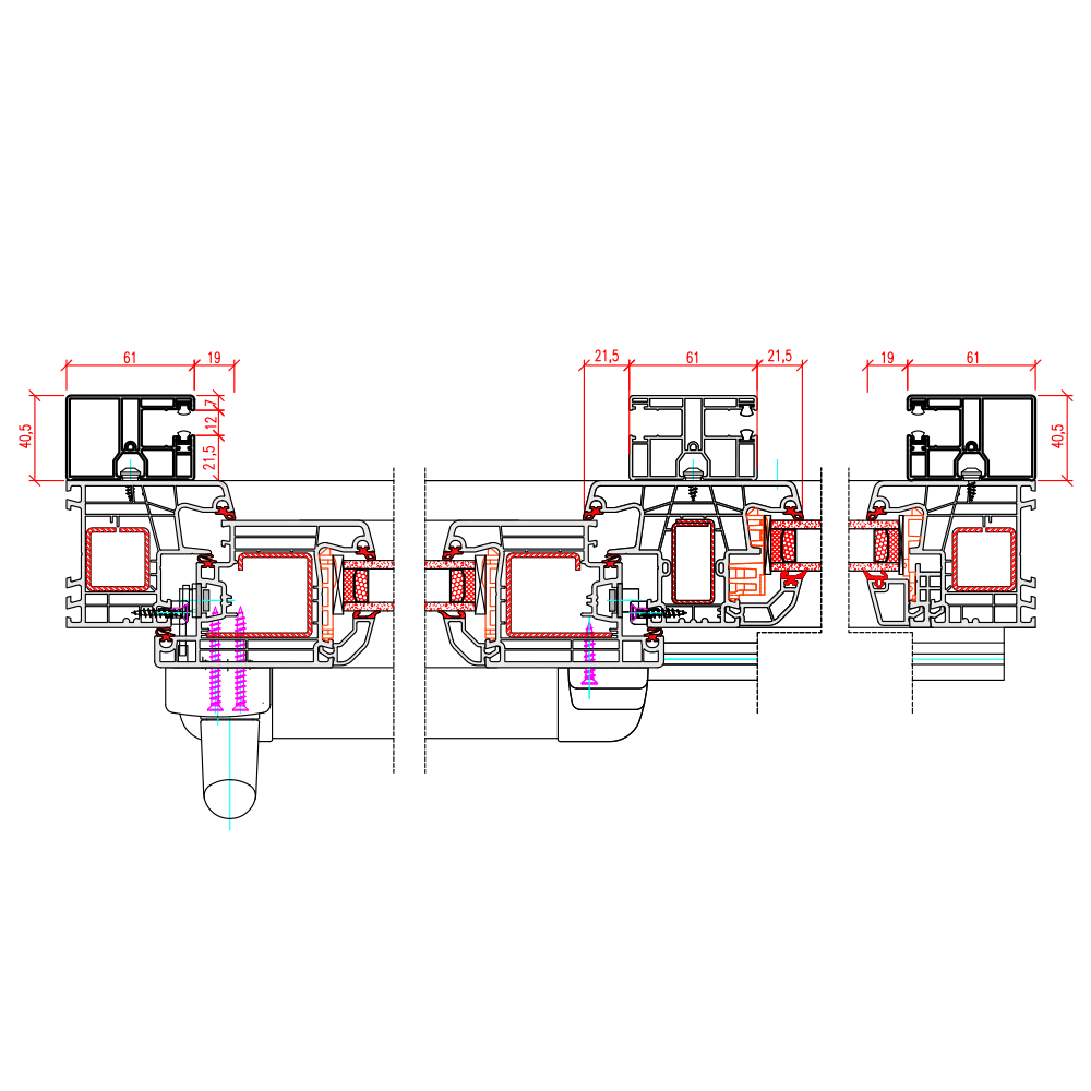 IDEAL 4000 - horizontal view of top-mounted roller shutter