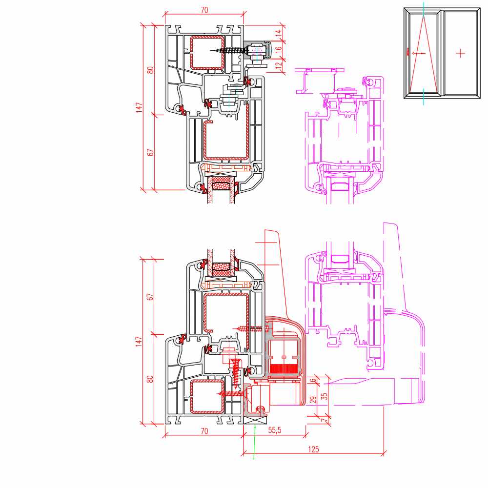 IDEAL 4000 - vertical cross-section