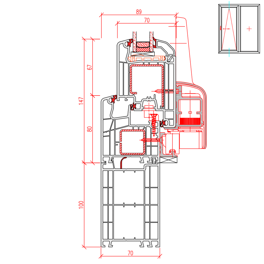 IDEAL 4000 - 100 mm frame extension