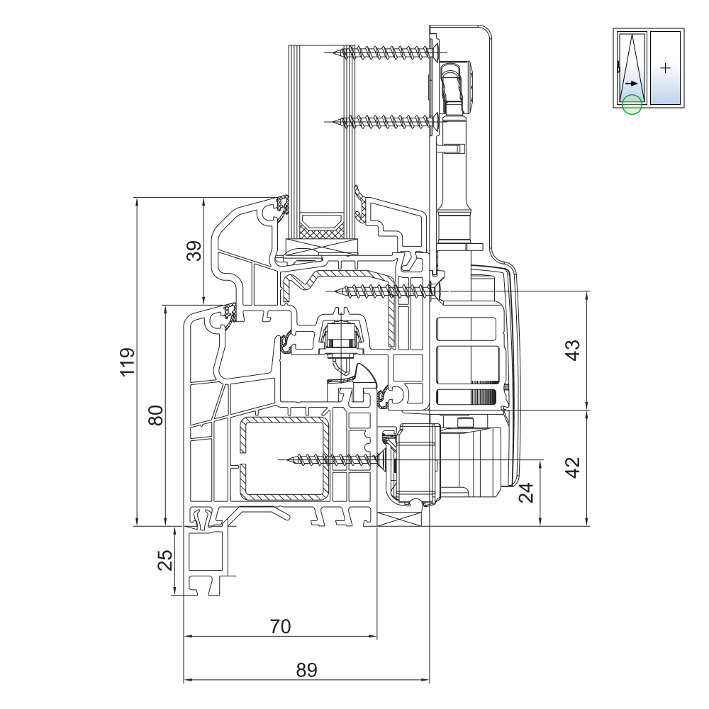 IDEAL 5000 - 25 mm milling for a connection profile for stone sills 