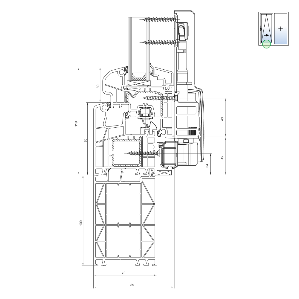 IDEAL 5000 - 100 mm frame extension 