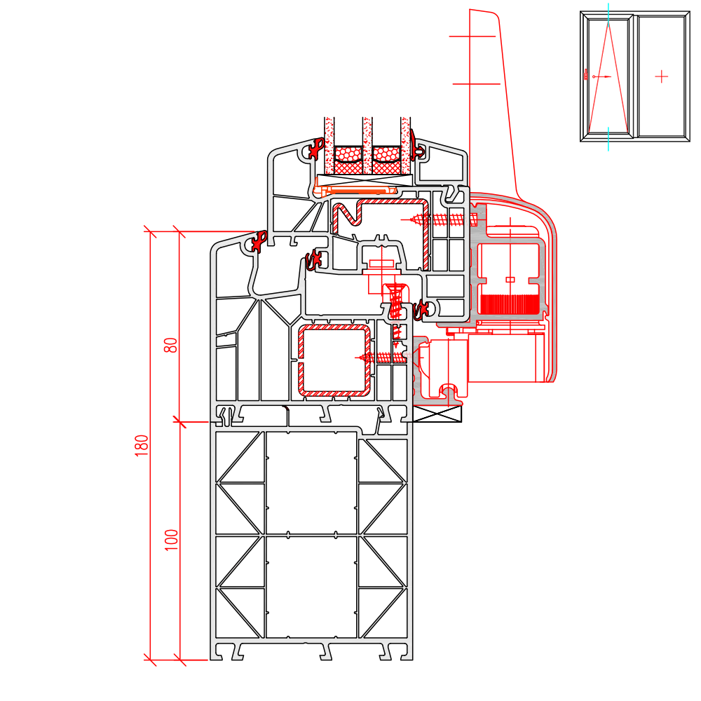 IDEAL 8000 - 100 mm frame extension 