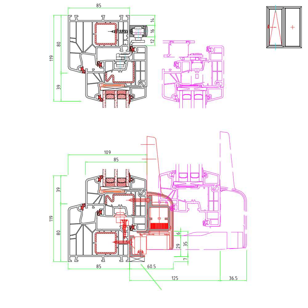  IDEAL 8000 - vertical cross-section 