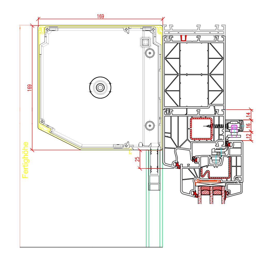  IDEAL 8000 - with a front-mounted roller shutter 