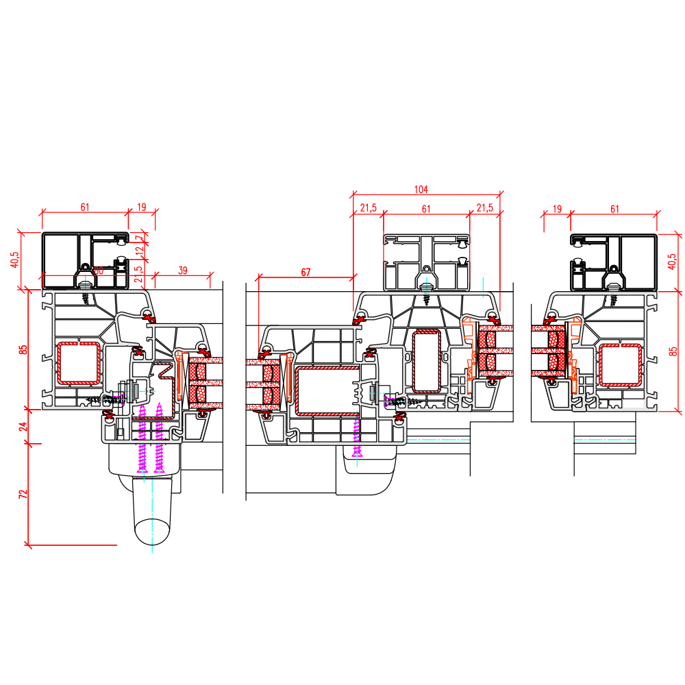  IDEAL 8000 - horizontal view of a top-mounted roller shutter 