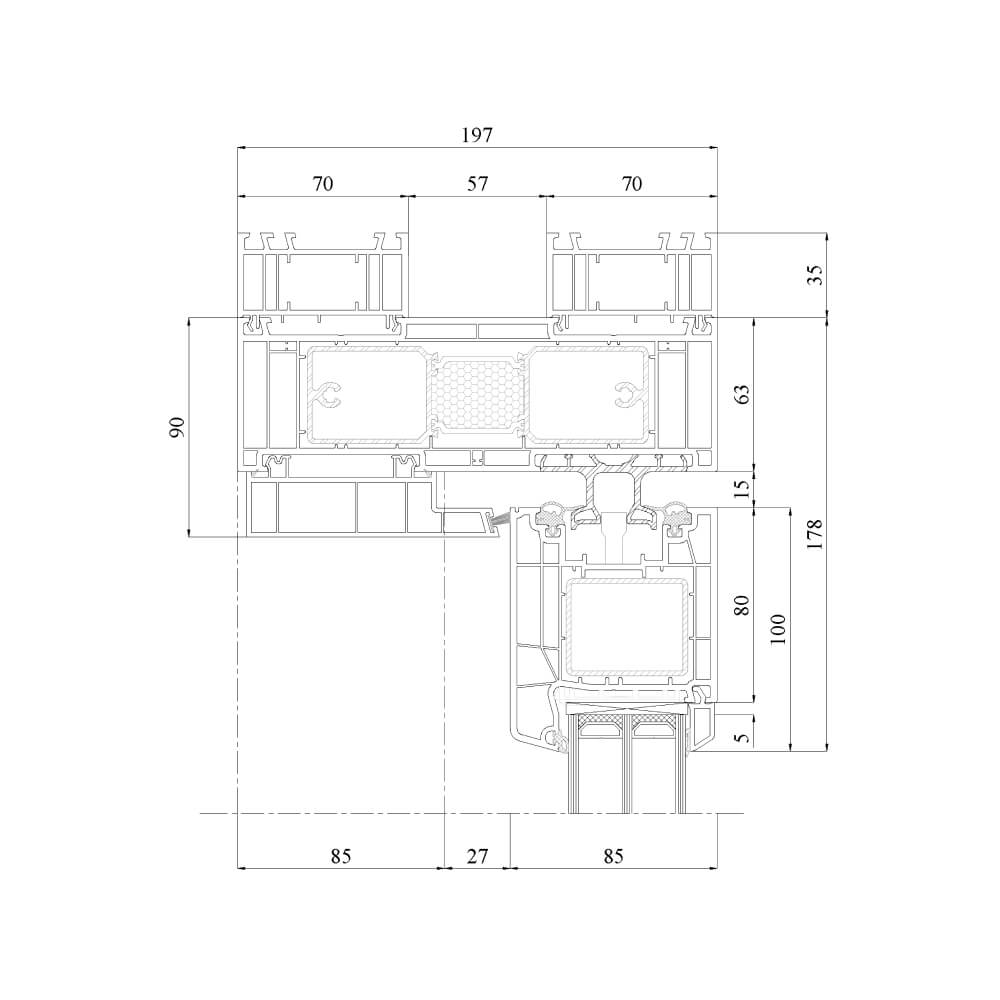 IDEAL Premium - 35 mm upper frame extension