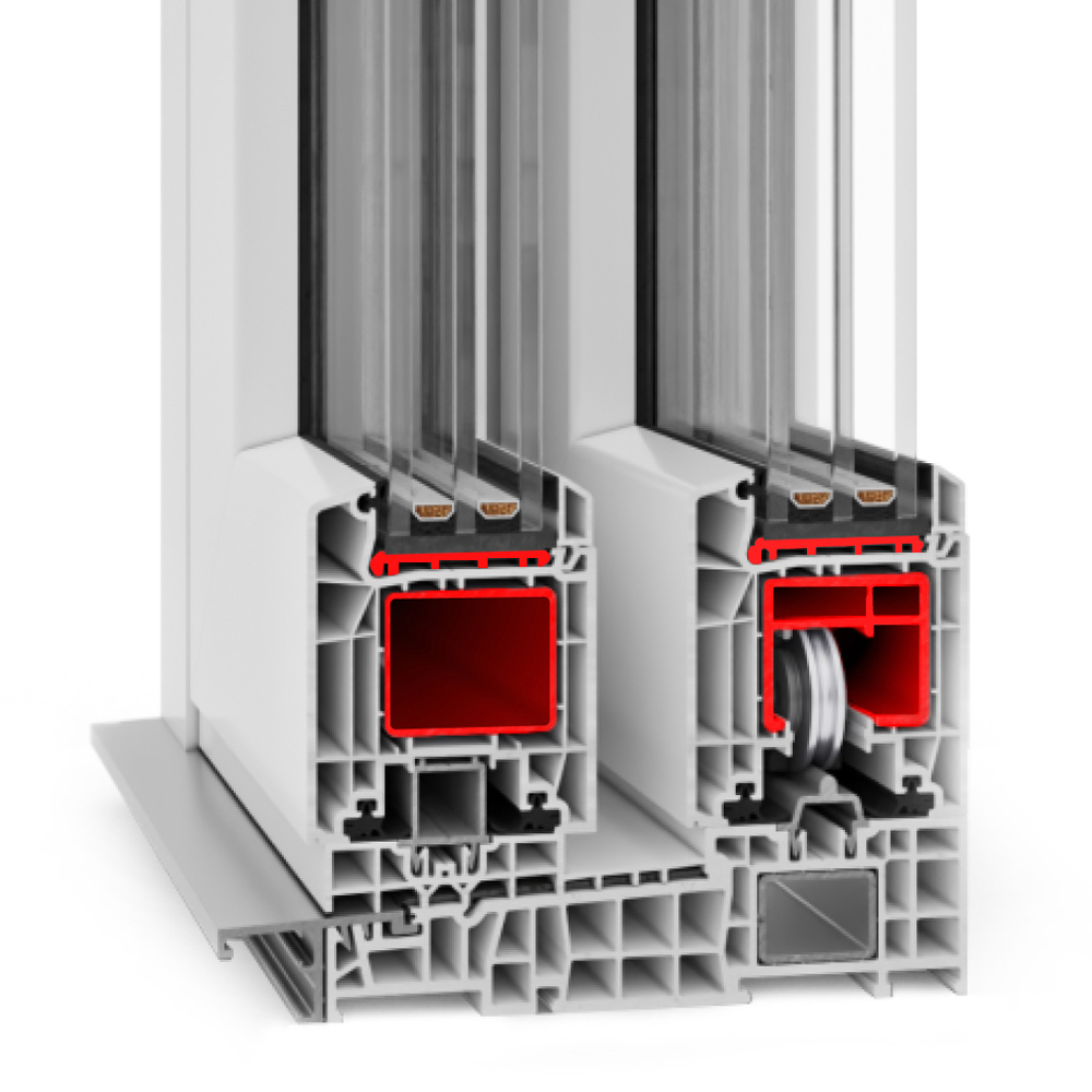 Ideal Premium uPVC lift and slide patio door profile