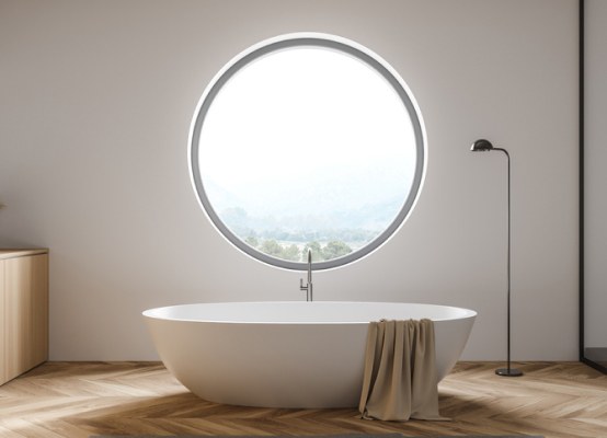 Round picture window