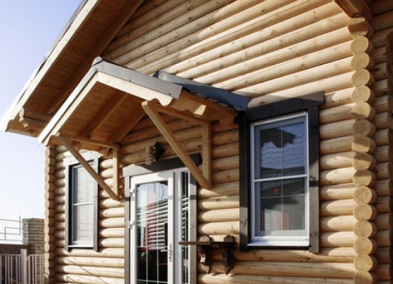 Light gable wooden canopy