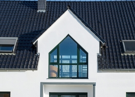 Anthracite gable window