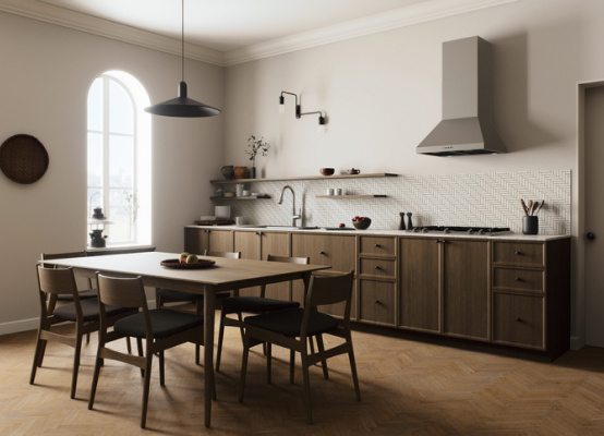 Arched kitchen window