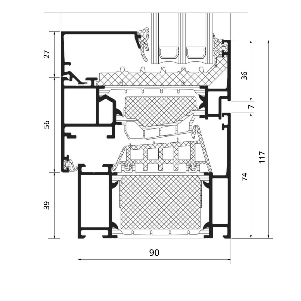 AWS 90.SI+ – profile section