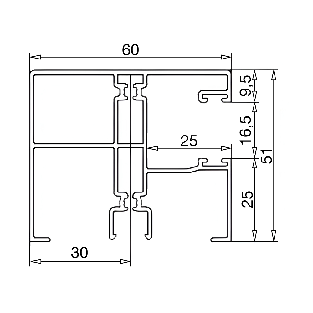 IDEAL TwinSet 8000 - roller shutter guide rails for older buildings