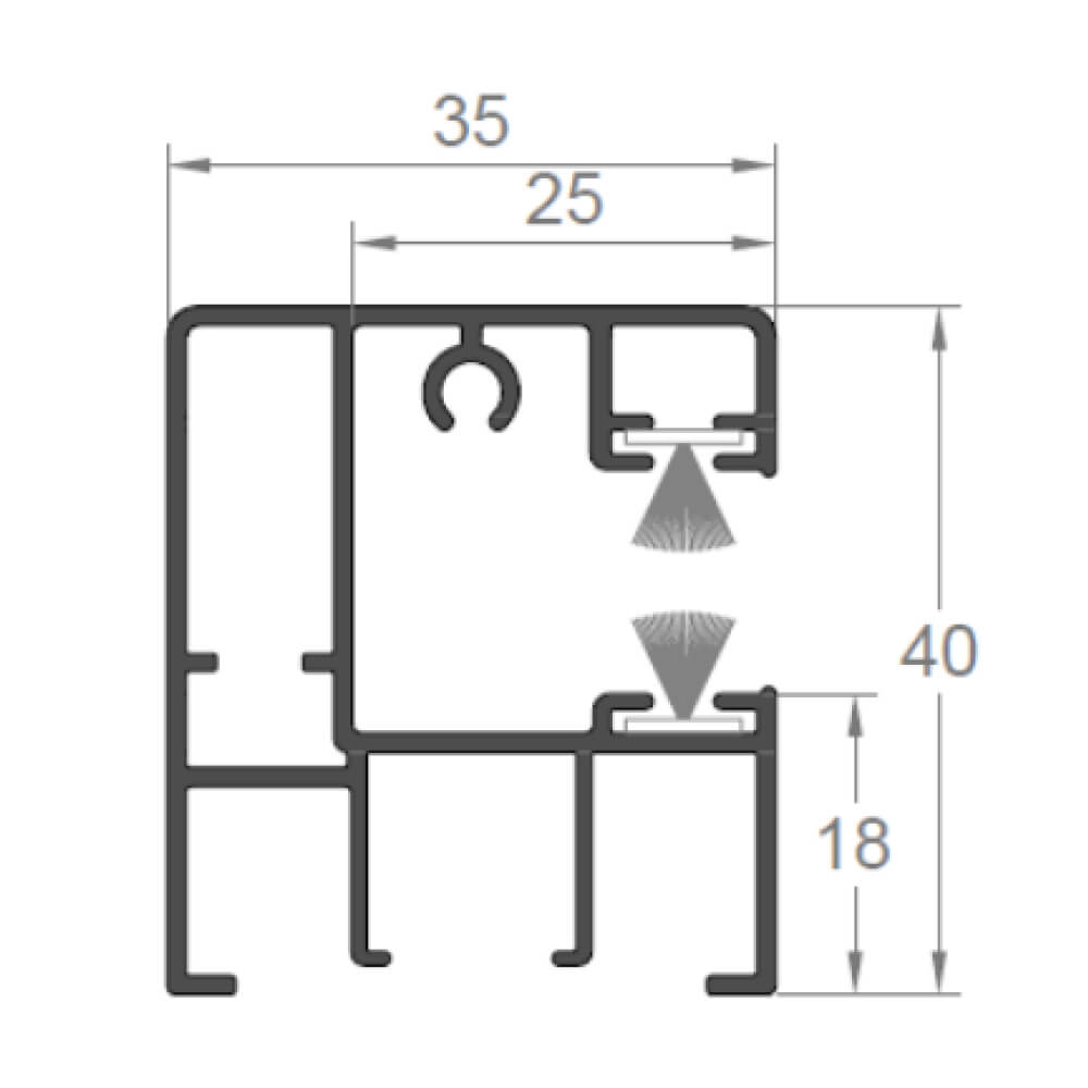 TwinSet 8000 renovation roller shutter guide rails