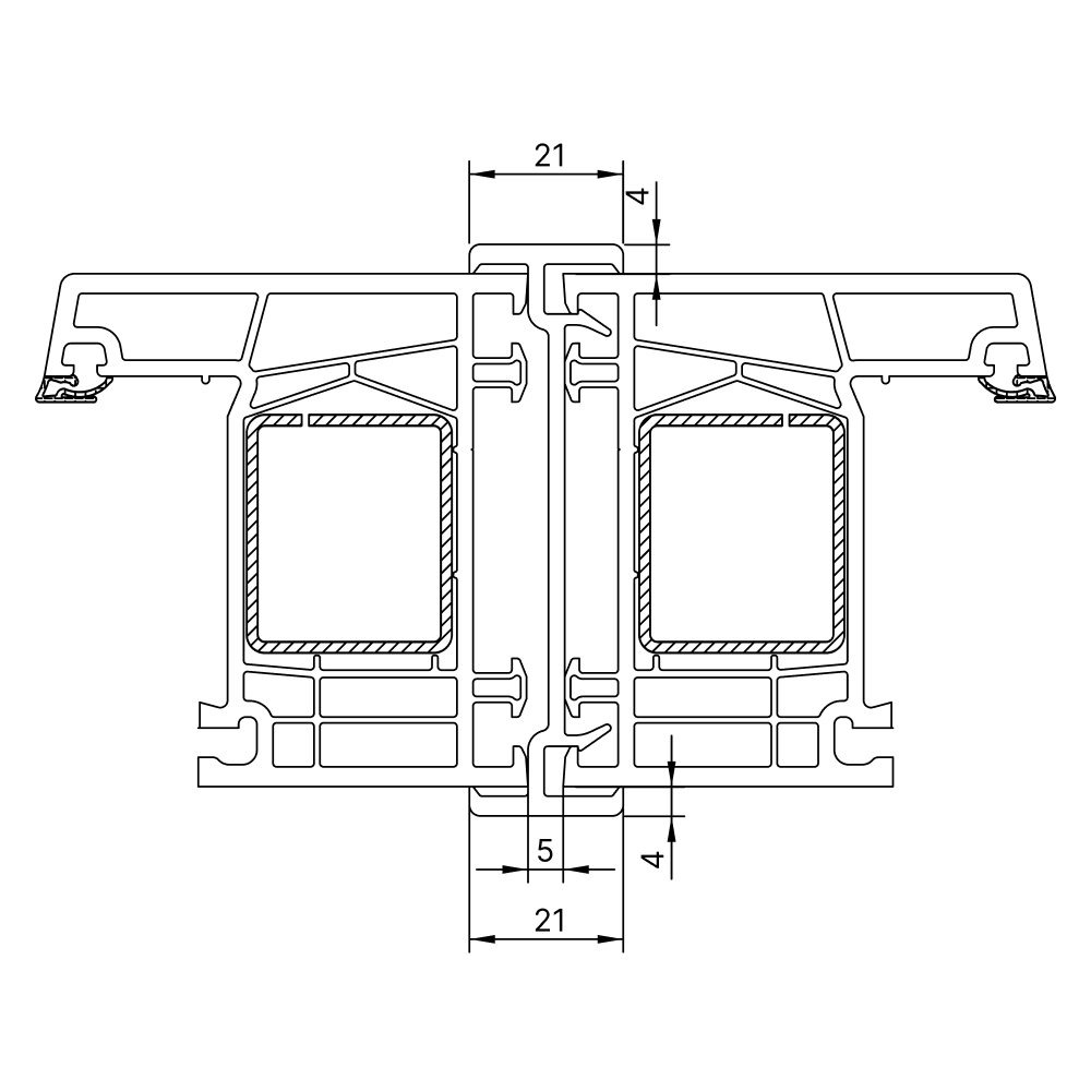 Kömmerling 70 AD - coupling strip 