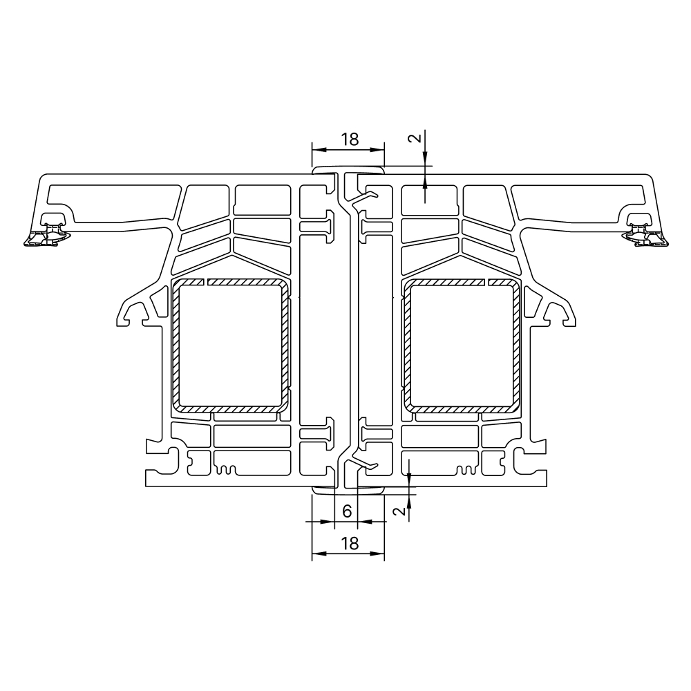 Kömmerling 76 MD - coupling strip