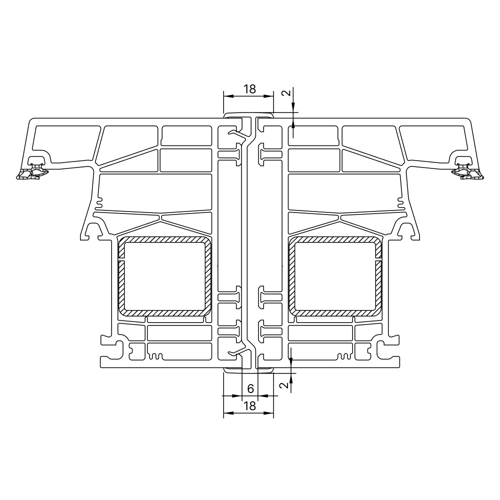 Kömmerling 88 MD - coupling strip 