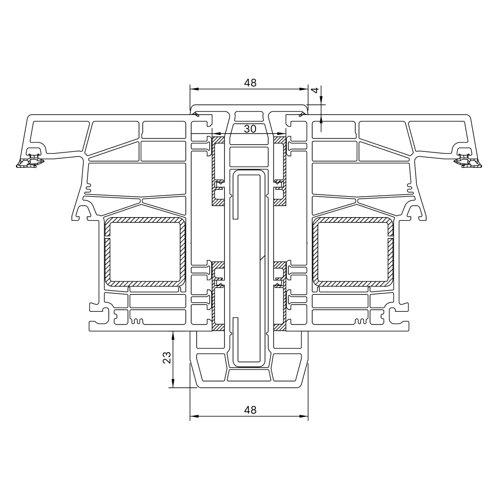 Kömmerling 88 MD - 30 mm static coupling