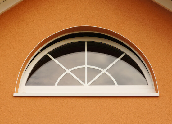 Open arched window