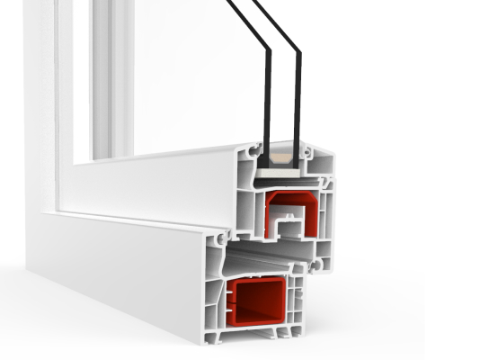 alupast IDEAL 4000 uPVC double-glazed profile