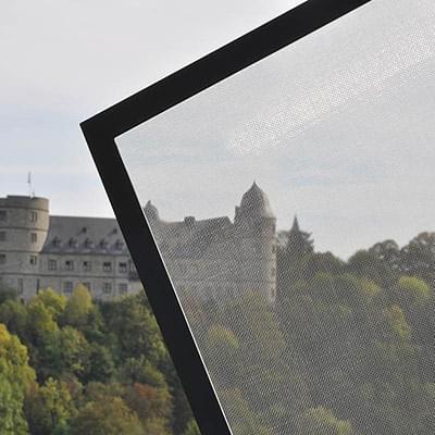 Fly Screen Frame with Silver Stainless Steel Mesh