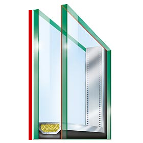 Tempered outer pane