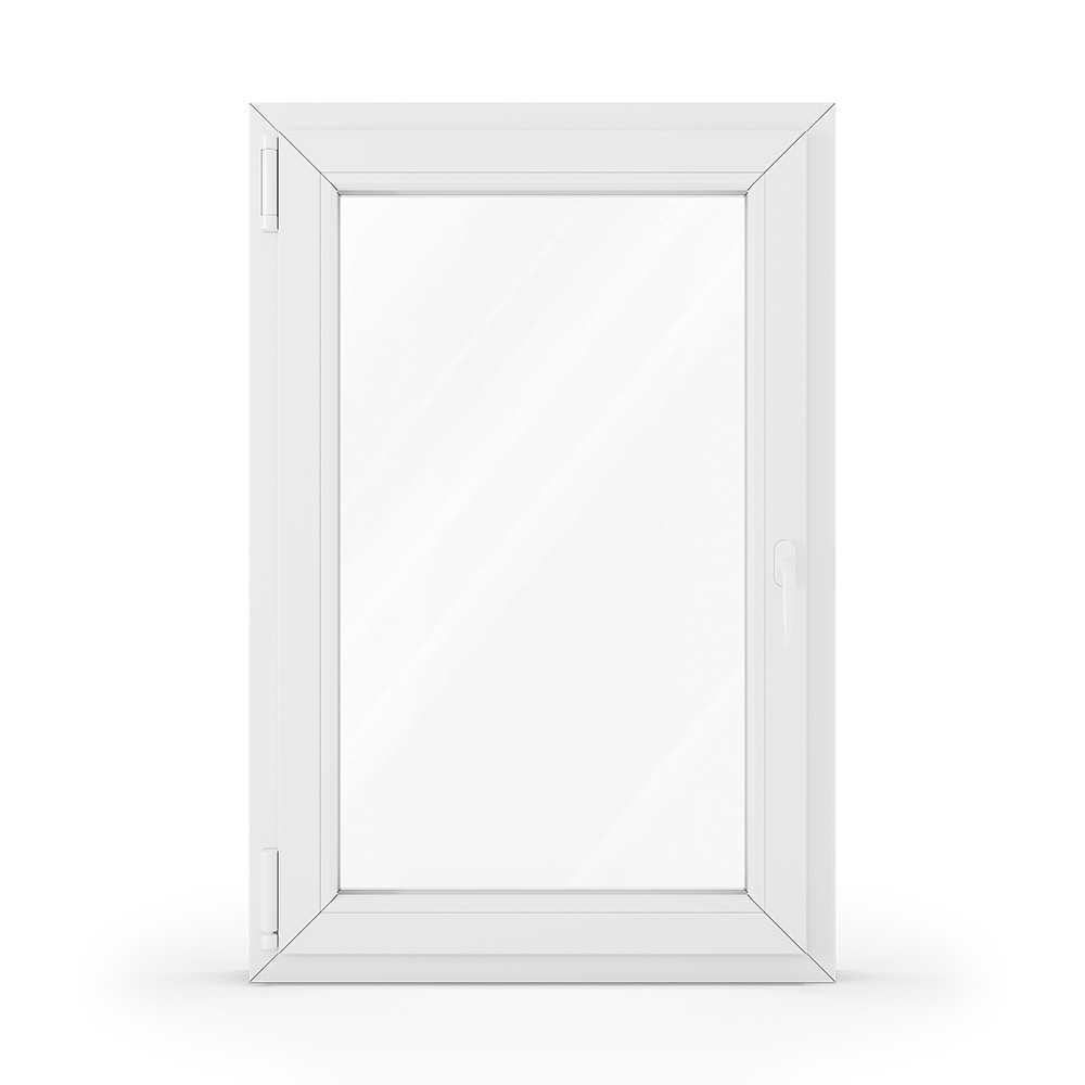 uPVC-alu window interior in white