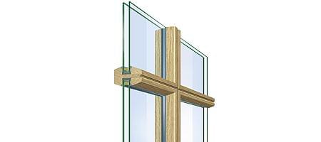 Dividing glazing bar - wooden window