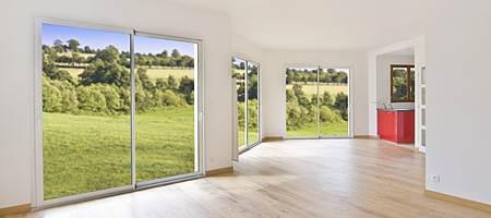 The price of a patio door increases with its size