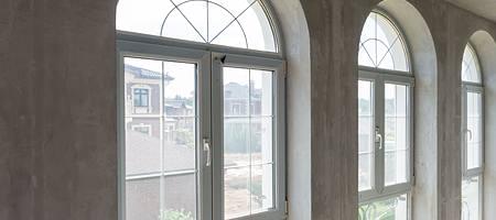 Arched windows with glazing bars