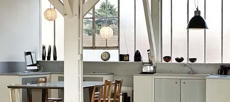 Examples of kitchen windows withh some opaque glass