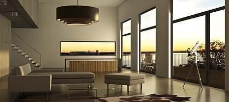 Atmosphere created by panorama windows